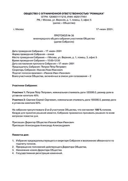 Пошаговое руководство по смене генерального директора в ООО, АО, ОАО
